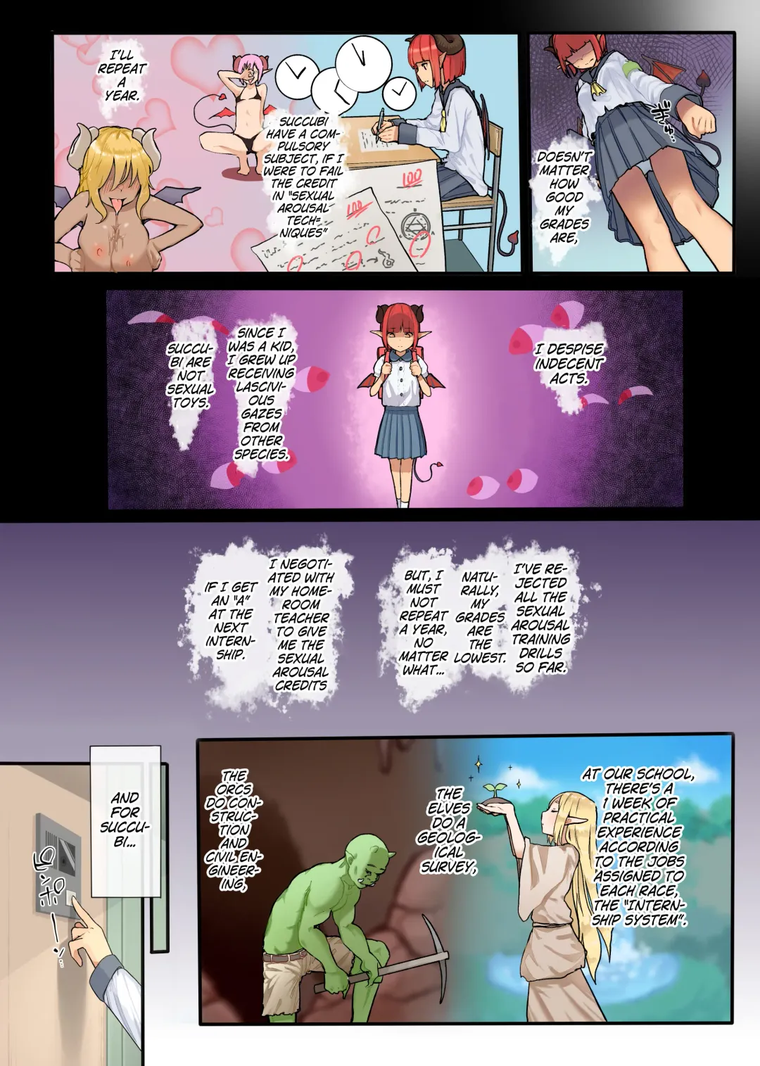 [Kindatsu] Keppeki Fuukiiin Succubus no Internship ～1 Shuukan Micchiri ♥ Kyousei Houshi Katsudou ~ Fhentai - Page 7