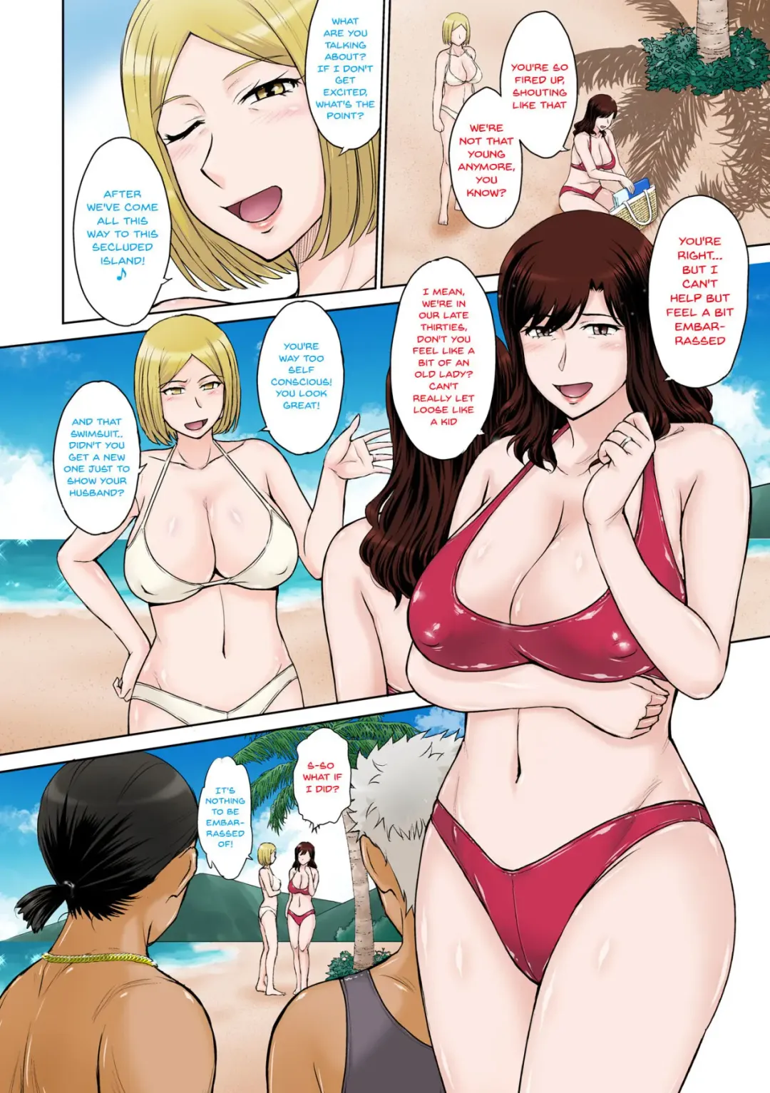 [Tsukino Jyogi] Hitozuma Nanpa! Namahame!! Resort Island | Wife Seduction! And Fucking!! Resort Island Fhentai.net - Page 3