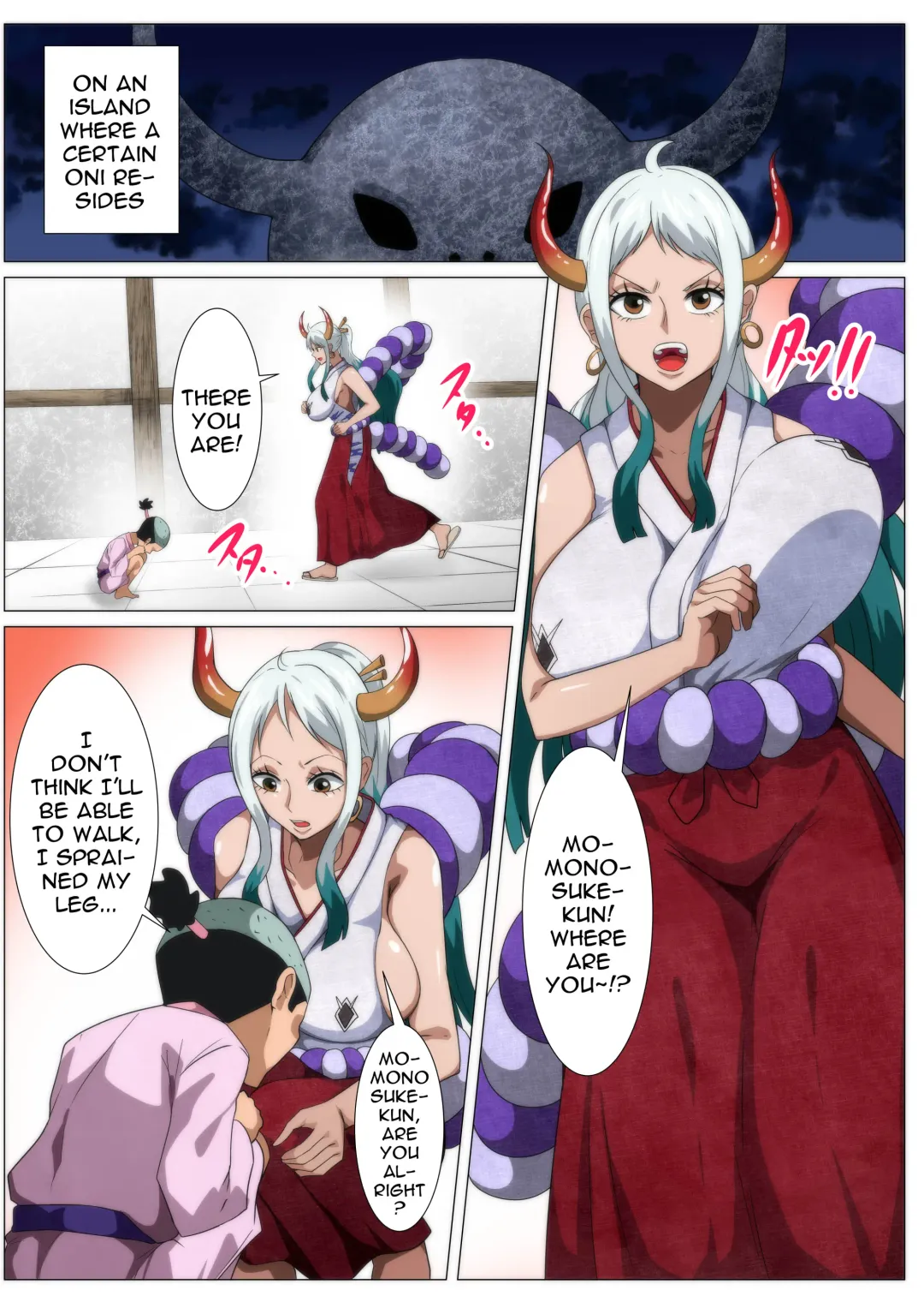 Bakunyuu Oni Musume no Hatsu Ecchi | A Big Breasted Oni Girl's First Time Having Sex Fhentai - Page 2
