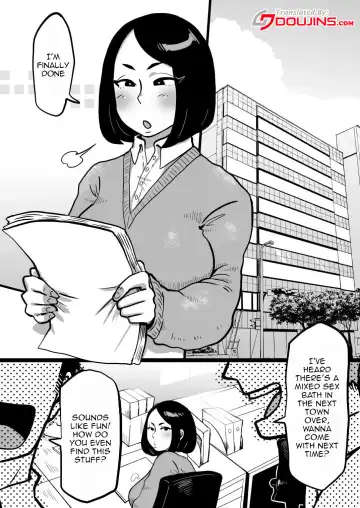 [Muchimuchi Chiaki] Jimi OL-san kon'yoku e iku!! | Welcome To Mixed Bathing With a Modest Office Lady!! Fhentai.net - Page 2