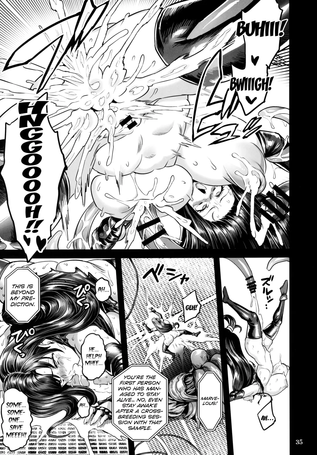 [Obui - Slashysmiley] Deka Chichi Terrorist no Kousei Kouhai Jikken Fhentai - Page 34