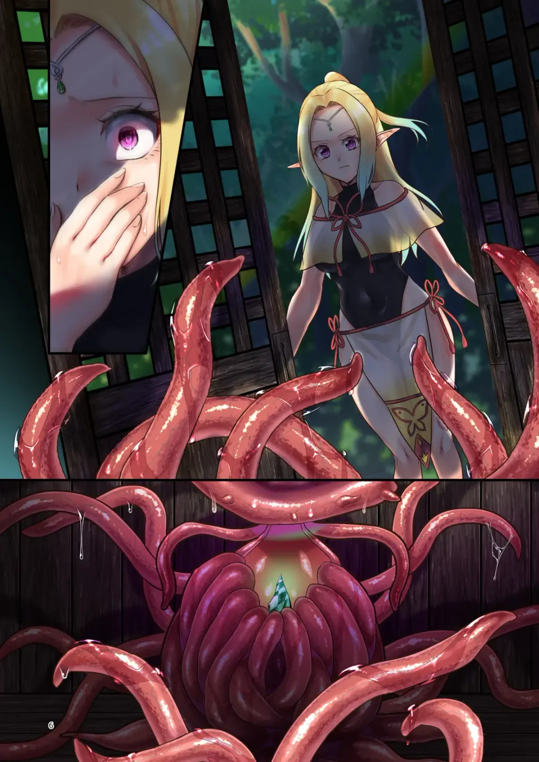 [Bangetsu Setsuka] Houshi Shintaku -Tentacle Oracle- Fhentai - Page 42