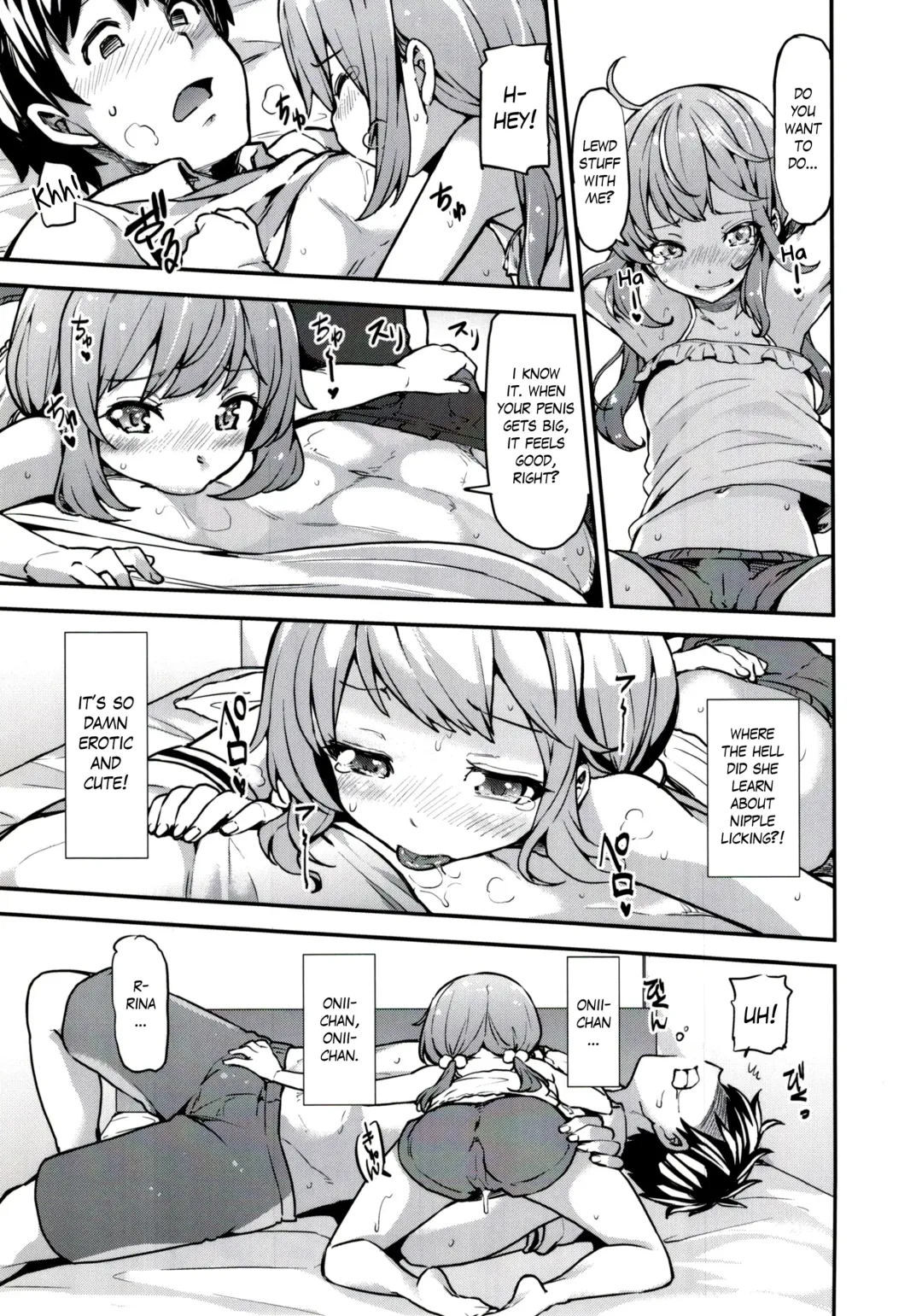 [Ayakase Chiyoko - Ayakase Riberi] Rina to Onii-chan no Ikenai Ojikan | Rina and Onii-chan's Forbidden Time Fhentai - Page 8