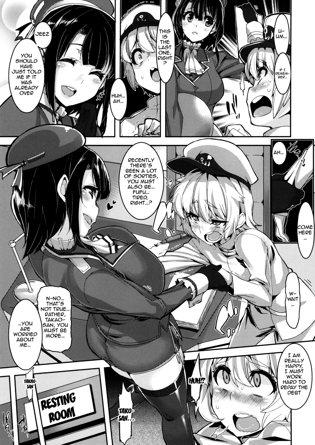 [Henkuma] Chicchai Teitoku to Takao-san to Atago-san | Tiny Admiral, Takao-san, and Atago-san Fhentai - Page 6