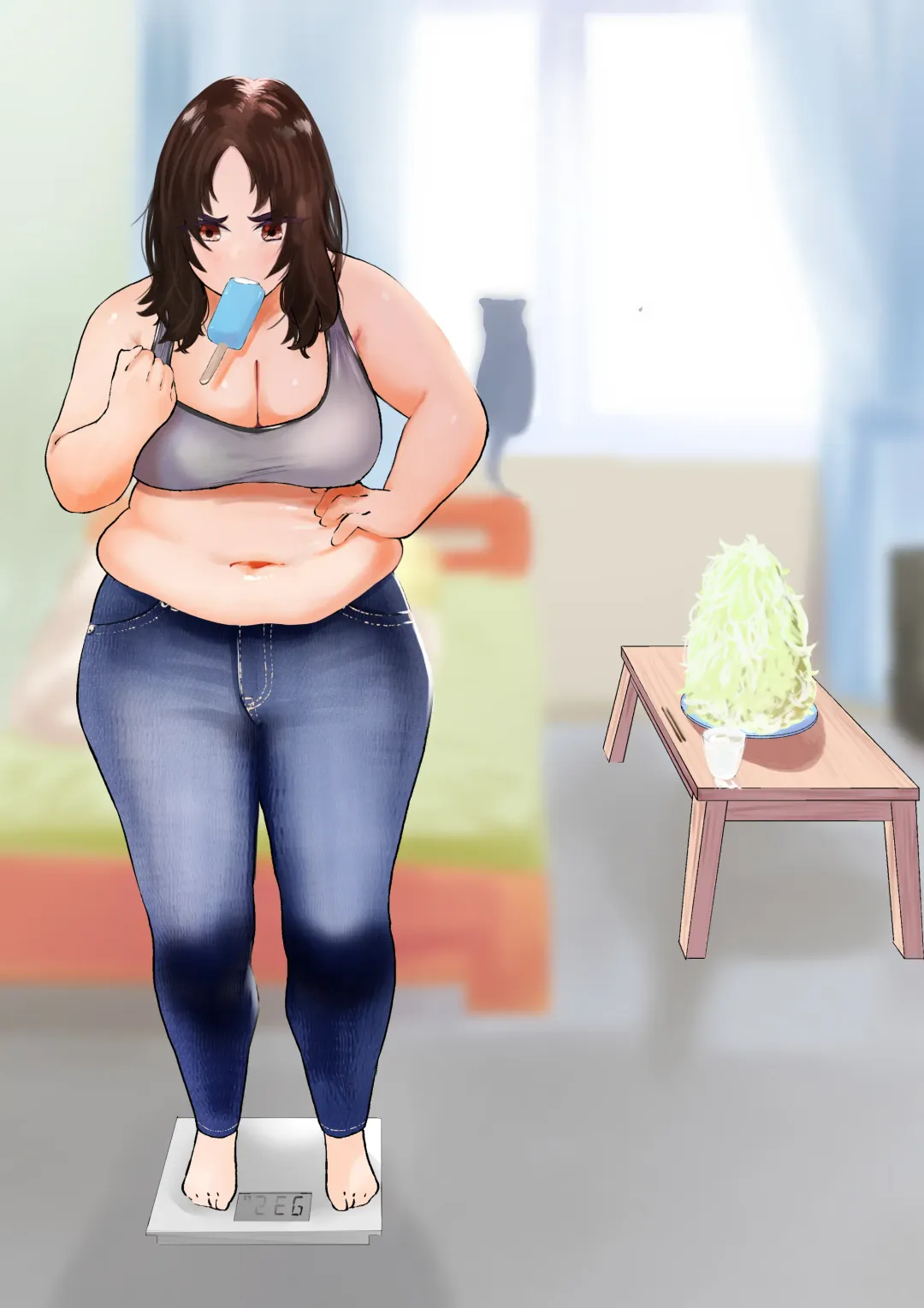 [Fukuhara Takaya] Ai Gains 10kg in 100 Days + Ai aims for 100kg Fhentai - Page 51