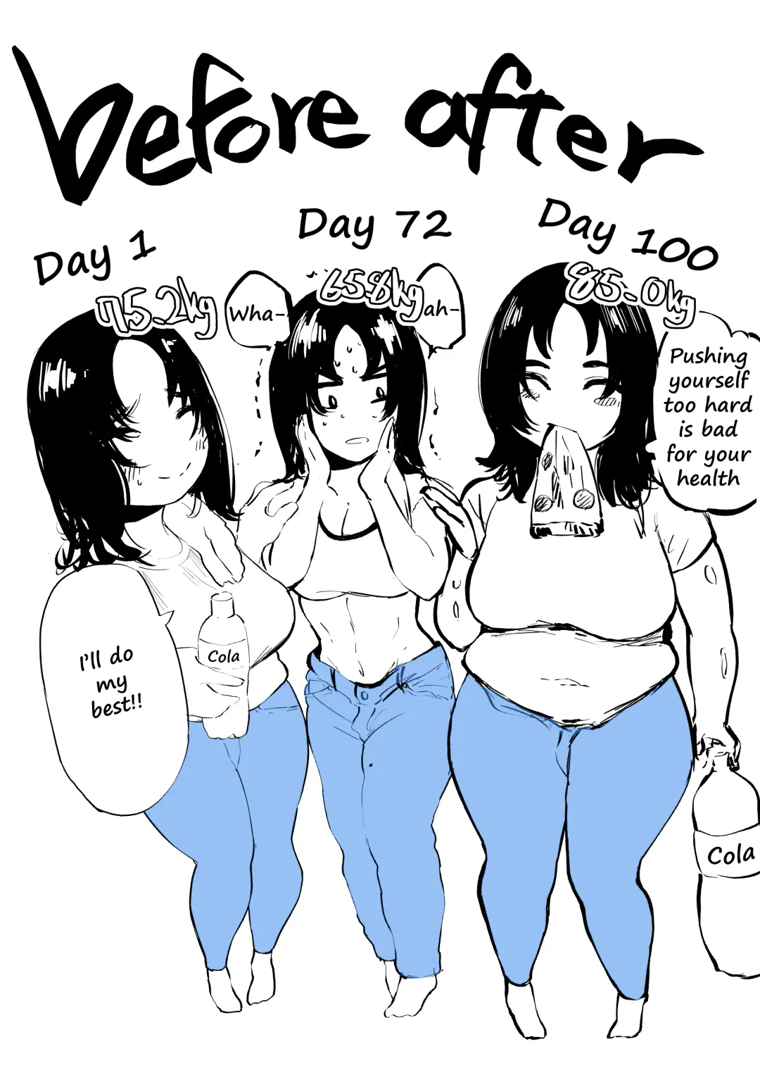 [Fukuhara Takaya] Ai Gains 10kg in 100 Days + Ai aims for 100kg Fhentai - Page 28
