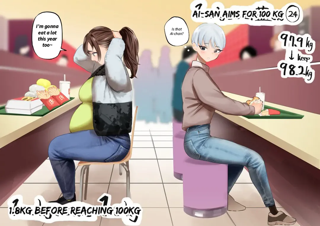 [Fukuhara Takaya] Ai Gains 10kg in 100 Days + Ai aims for 100kg Fhentai - Page 81
