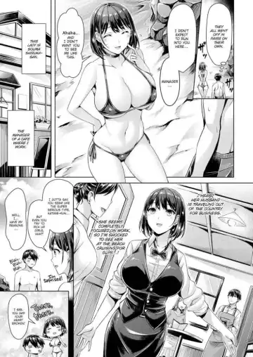 [Okumoto Yuuta] Hitozumamire Beach! | Wife-Packed Beach! English Decensored Fhentai.net - Page 7