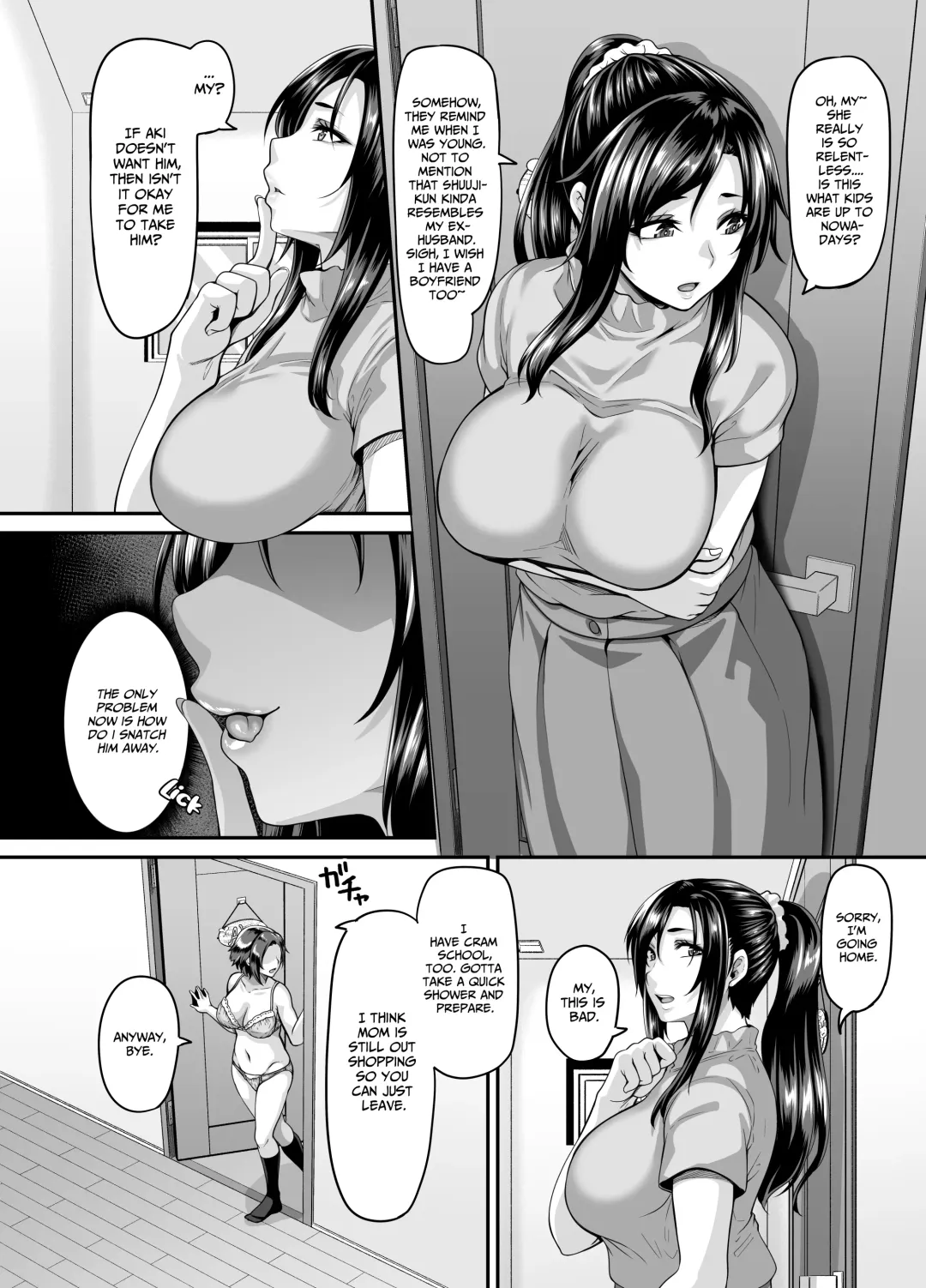 [Kazuhiro] Sukebe na Musume no Otoshikata Dosukebe na Oba-san ga Shikonde Ageru | A slutty old lady will tell how to make her slutty daughter fall for you Fhentai.net - Page 15