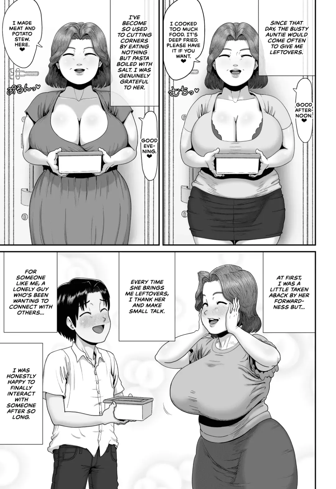 [Azamidon] Bakunyuu Hitozuma Jukujo no Ecchi na Osusowake | An Extremely Busty Married MILF's Sexual Sharing Fhentai - Page 6