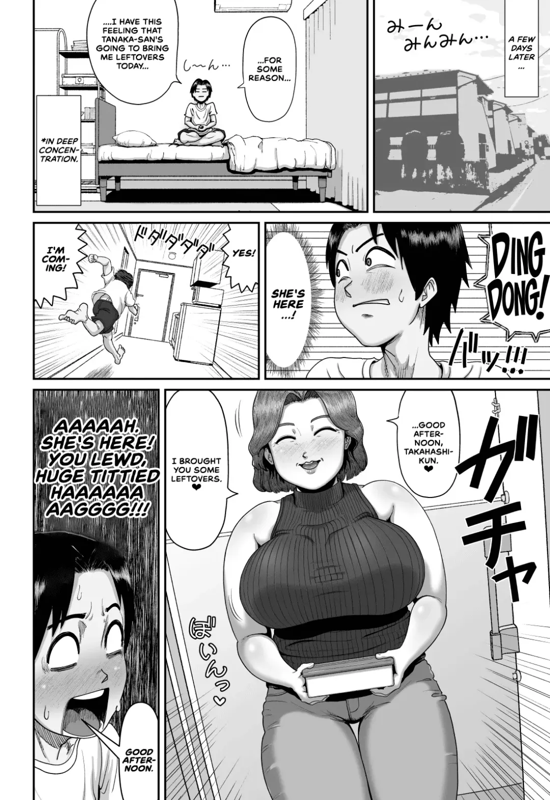 [Azamidon] Bakunyuu Hitozuma Jukujo no Ecchi na Osusowake | An Extremely Busty Married MILF's Sexual Sharing Fhentai - Page 9