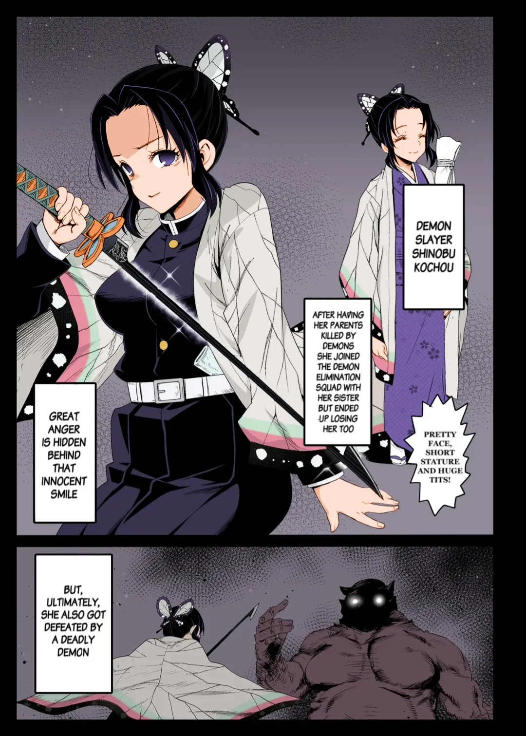 [Ma-kurou] Kochou Shinobu Kan ~Neteiru Aida ni Ossan Oni ni Okasareru~ - RAPE OF DEMON SLAYER 2 (decensored) Fhentai - Page 2