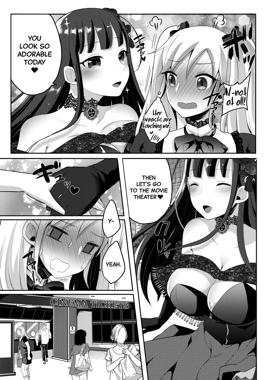 [Runrun] Futanari Gothic Onee-san no Tadashii Eiga Date no Susume | Recommendations for a Proper Movie Date With A Gothic Futanari Lady Fhentai - Page 5