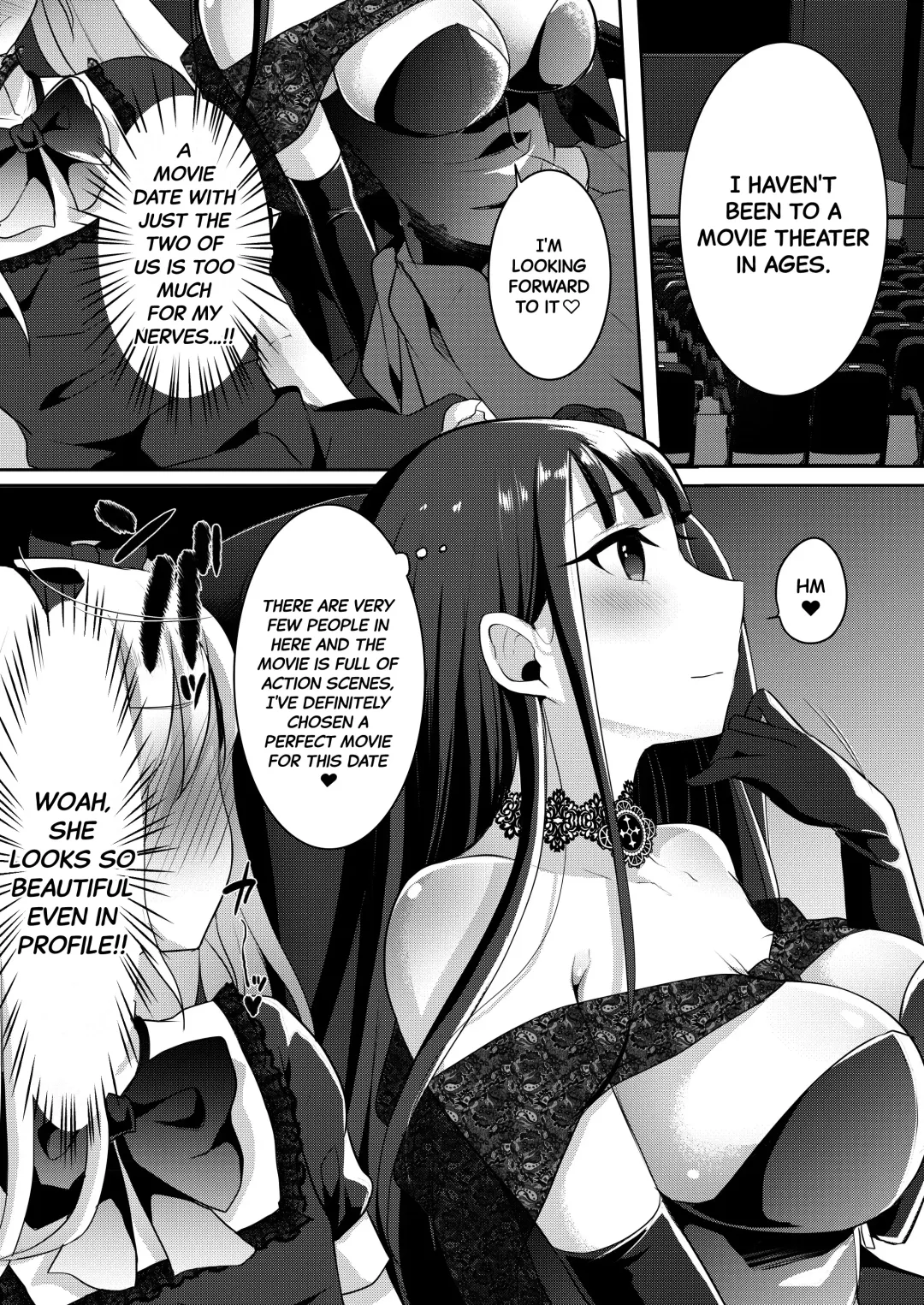 [Runrun] Futanari Gothic Onee-san no Tadashii Eiga Date no Susume | Recommendations for a Proper Movie Date With A Gothic Futanari Lady Fhentai - Page 6