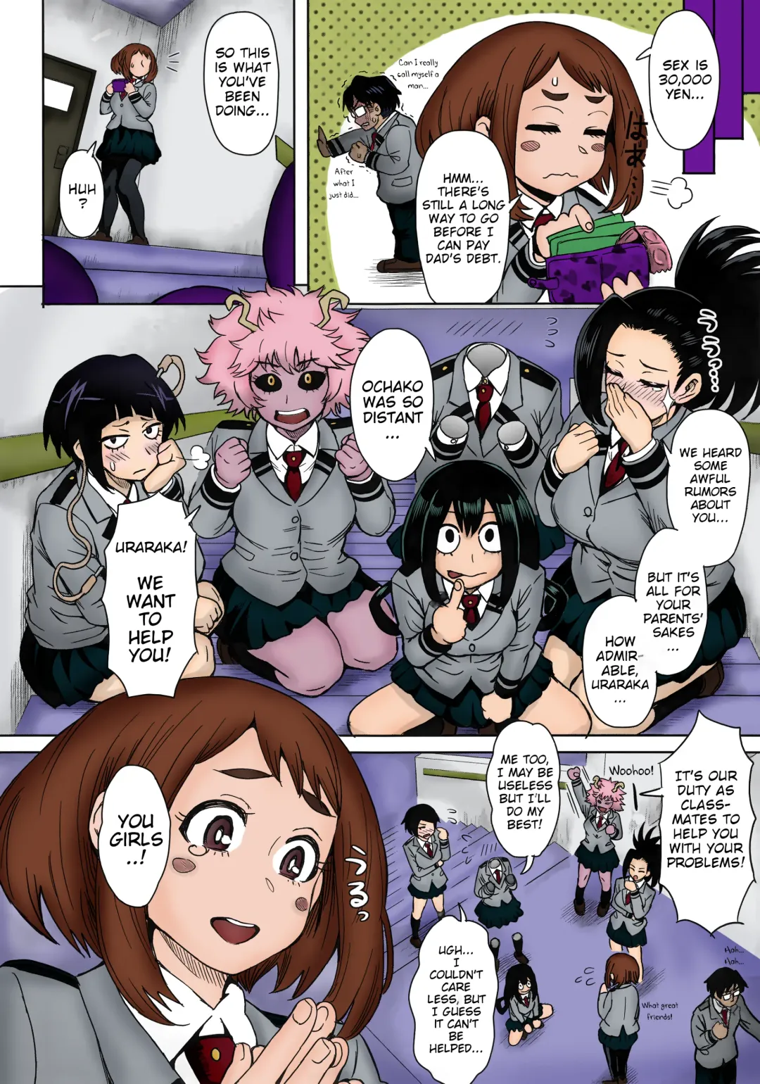 [Itou Eight] Uraraka Ura Fuuzoku | Uraraka's Behind-the-Scenes Prostitution Fhentai - Page 10