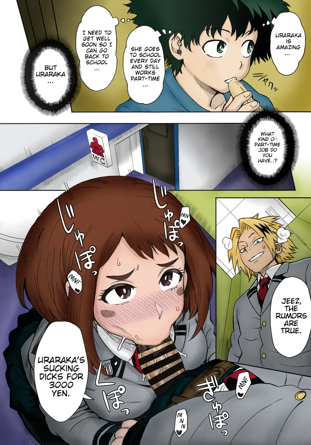 [Itou Eight] Uraraka Ura Fuuzoku | Uraraka's Behind-the-Scenes Prostitution Fhentai - Page 4