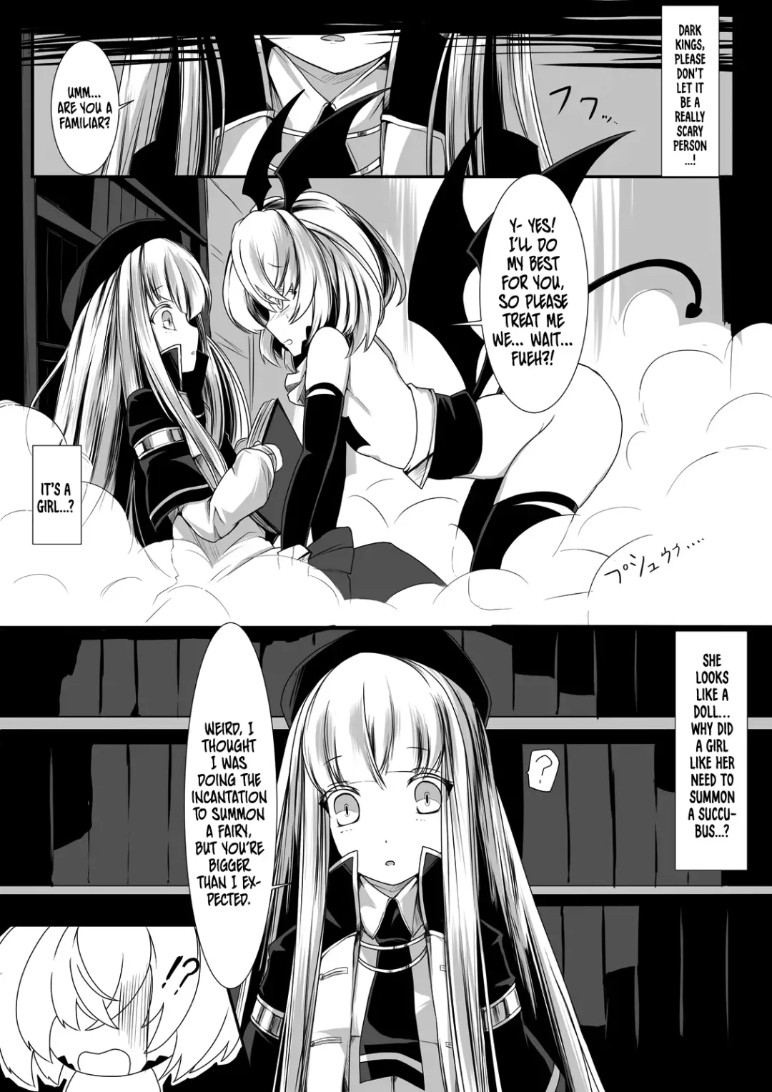 [Hisui] Yuri Succubus no Oshigoto | Mage-chan and the Yuri Succubus <3 Fhentai - Page 3