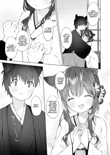 [Mutou Mato] Yowai 200 Chai Okitsune-chan to Oshidori Fuufu Seikatsu. Dai 4 Wa | 200 Year Old Fox Girl and Her Happily Married Life. Part 4 Fhentai - Page 11