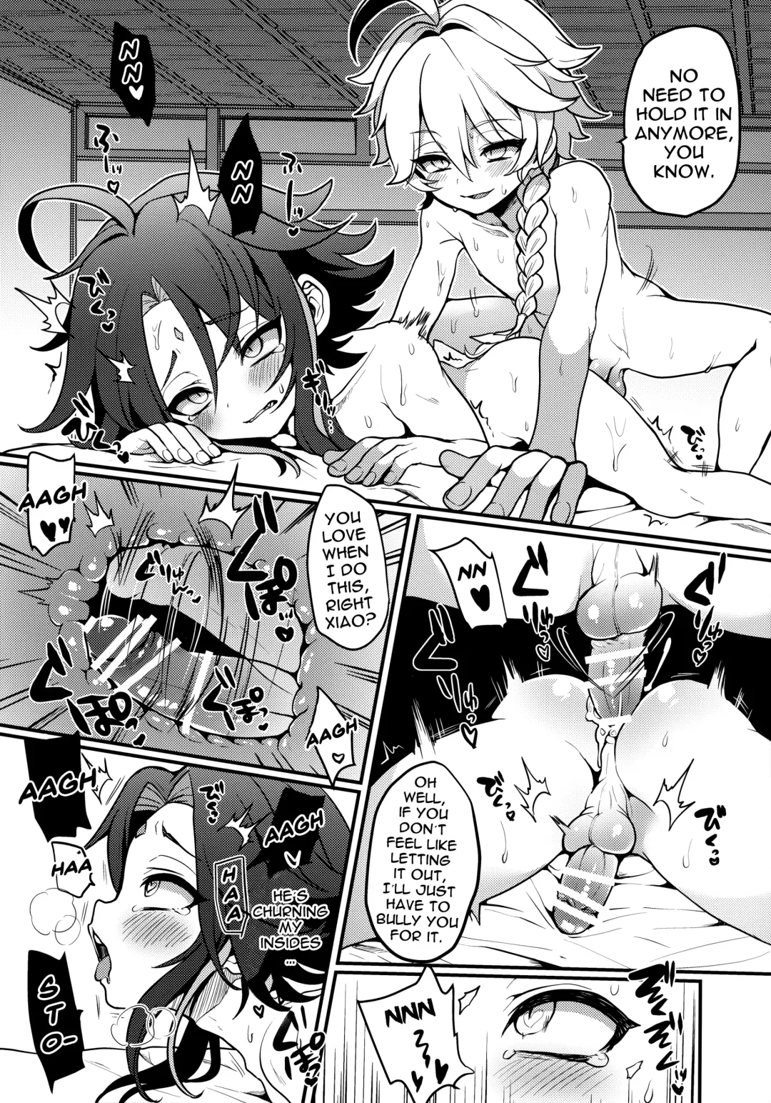 [Poron] AetherXiao ga Tsubo no Naka de Ecchi Suru Hon Fhentai - Page 9