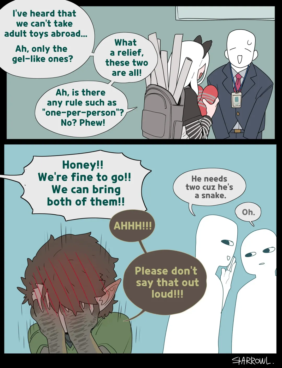 [Sparrowl] Wholesome diligent husband x Lewd sleepy Snake wife Fhentai - Page 34