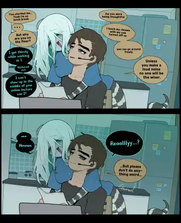 [Sparrowl] Wholesome diligent husband x Lewd sleepy Snake wife Fhentai - Page 14