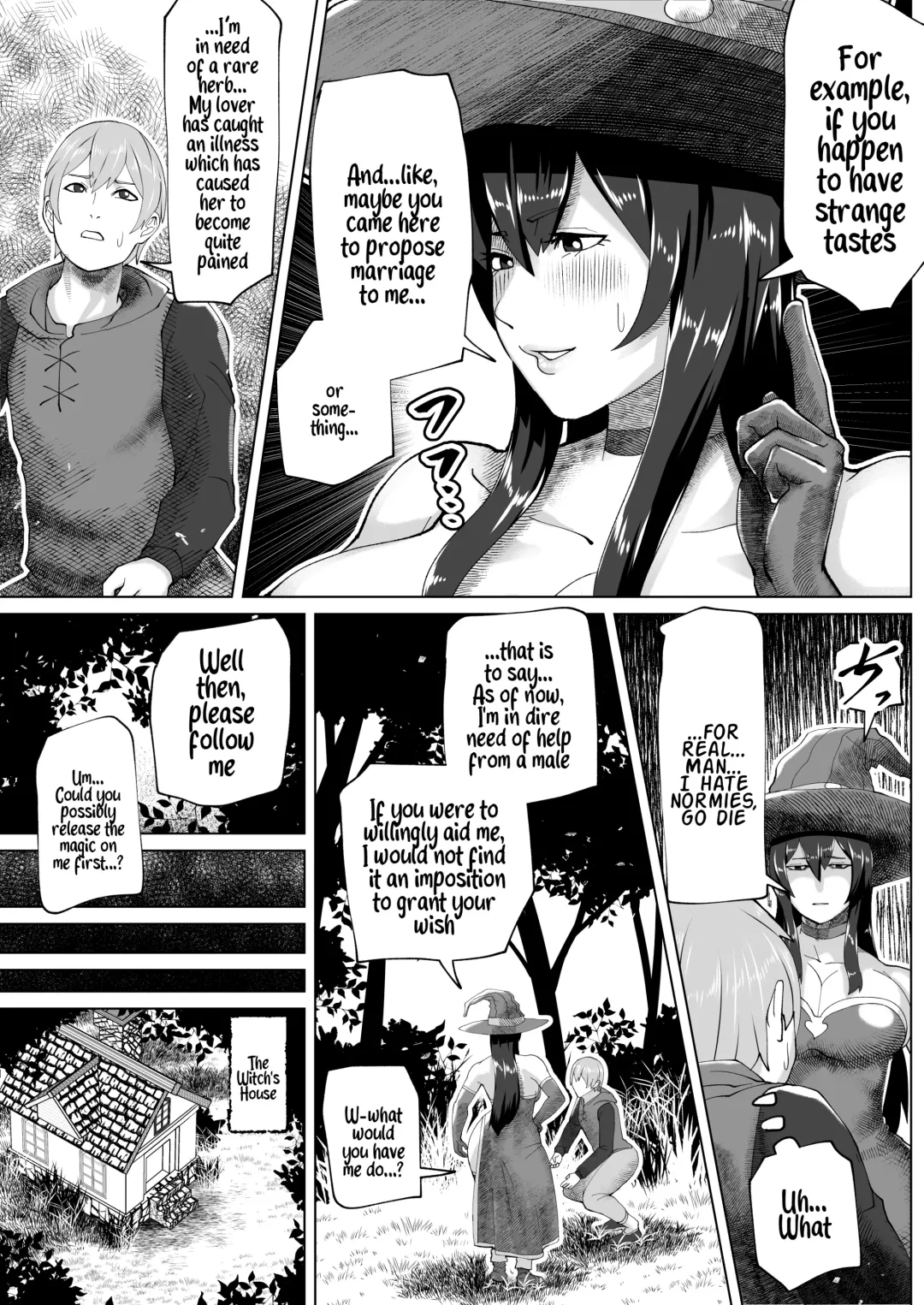 [Bekobeko] Futanari Majo no Mori | The Futanari Witch's Forest Fhentai - Page 5