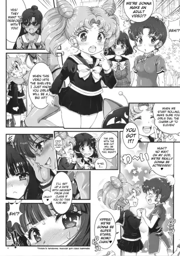 [Tempo Gensui] Sailor AV Kikaku ~JS 3-ningumi ni Shutsuen Koushou!! Classmate no Me no Mae de Gachinko Kozukuri SEX!?~ Fhentai - Page 5