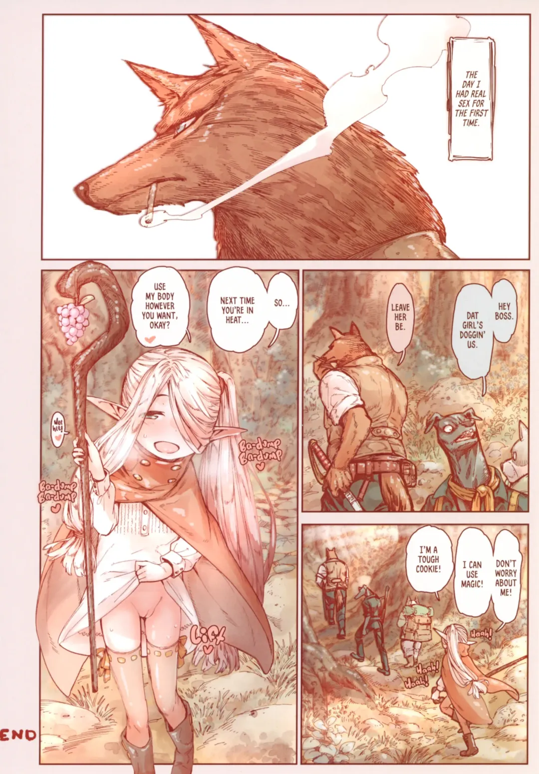 [Kyaradain] Chiisana Elf to Yaban na Juujin | The Little Elf and the Savage Beastmen (decensored) Fhentai - Page 41