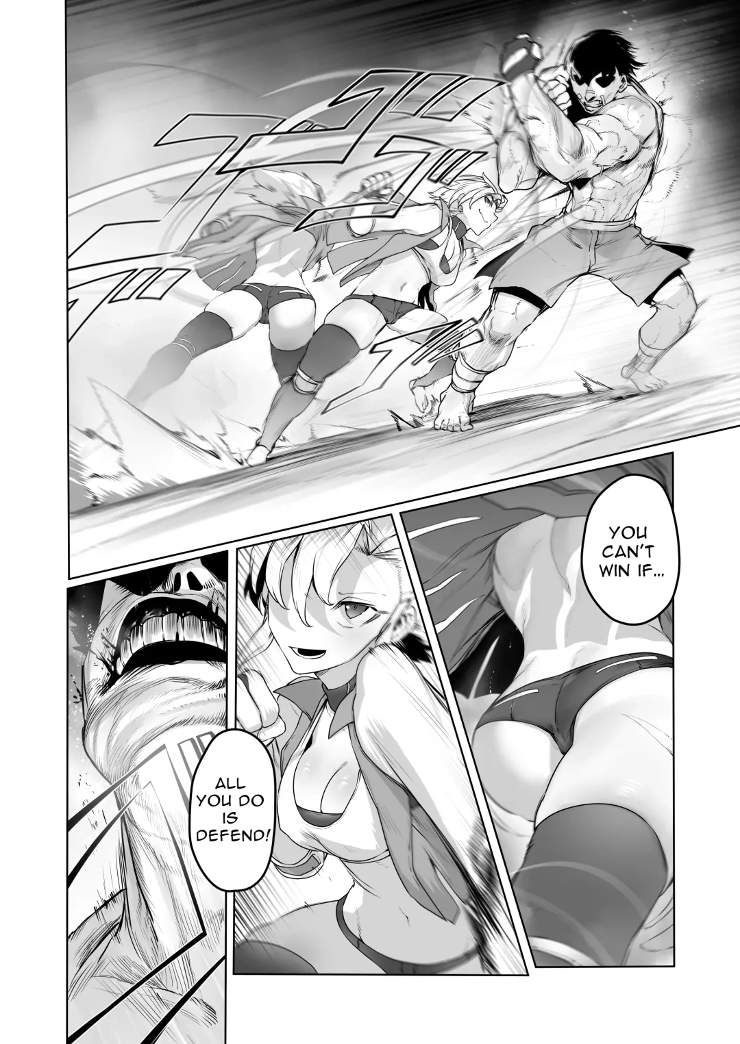 [Niwarhythm] Kakutou Rape -Saikyou Shoujo Touka ga Okasareta Hi- | Battle Rape -Touka the Undefeated's Day of Humiliation- Fhentai - Page 11