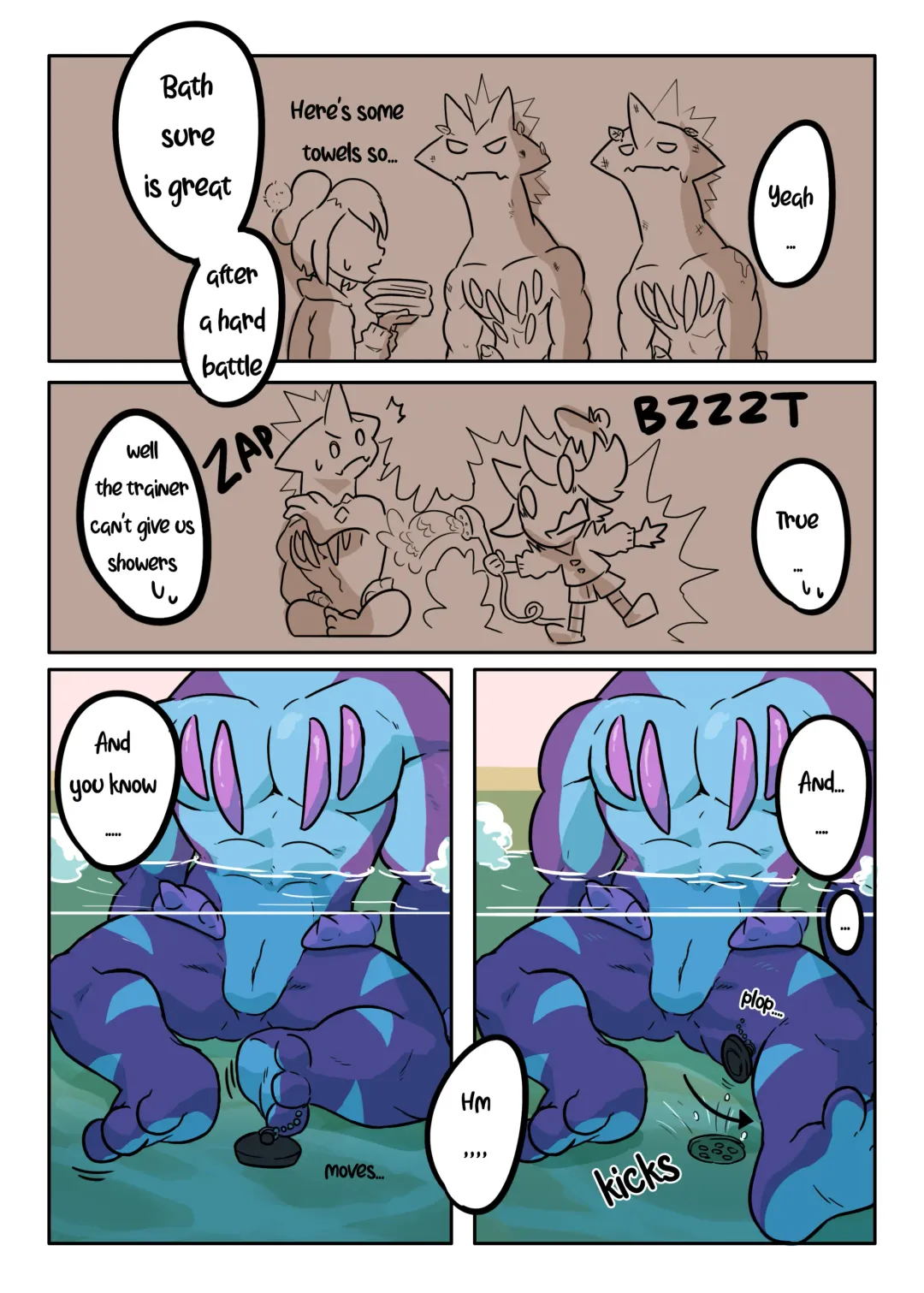 [Omyurice] Toxtricity's Bath Time Fhentai.net - Page 3