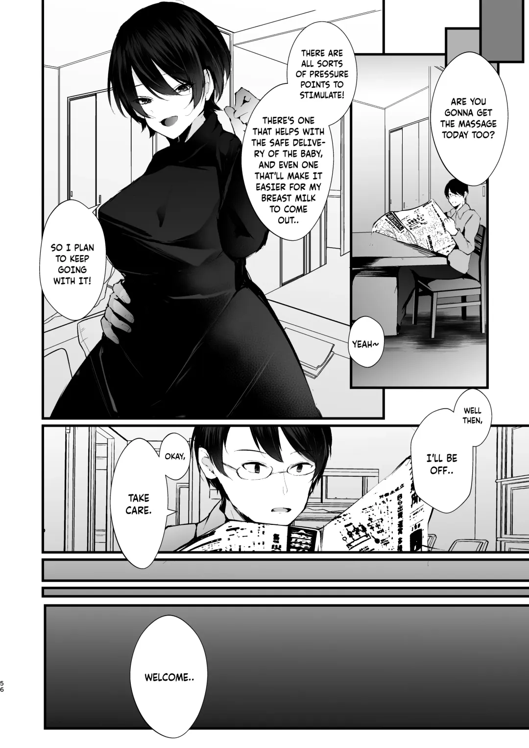 [Fujisaki Fujiko] Kakkou no Rakuin ~Ninkatsu Kyonyuu Hitozuma ga Biyaku Jirashi Massage ni Kokomo mo Karada mo Ochiru made~ Fhentai - Page 57