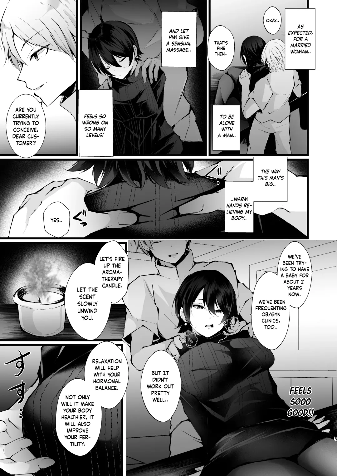 [Fujisaki Fujiko] Kakkou no Rakuin ~Ninkatsu Kyonyuu Hitozuma ga Biyaku Jirashi Massage ni Kokomo mo Karada mo Ochiru made~ Fhentai - Page 6