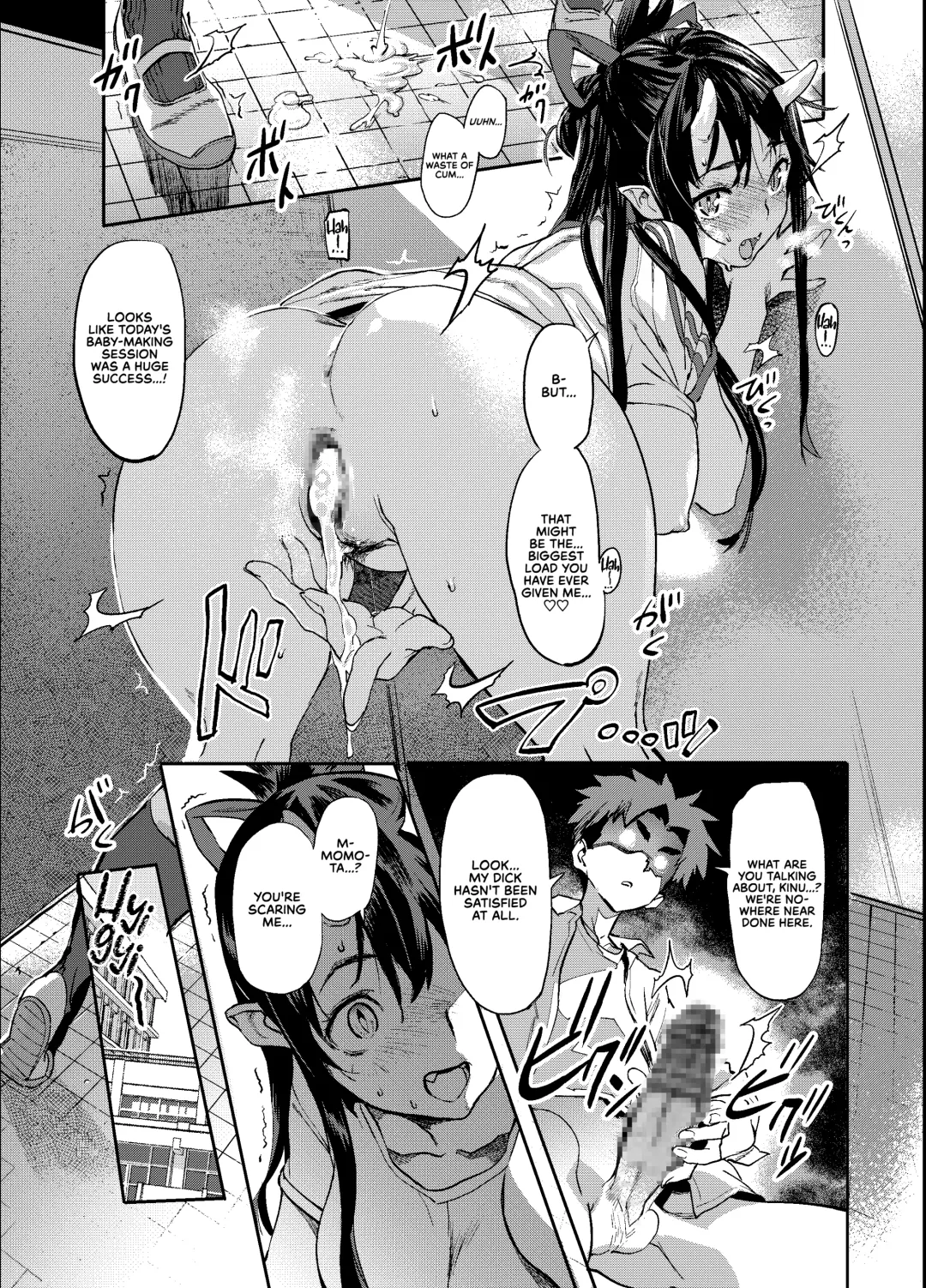 [Sameda Koban] Oni-Musume-chan wa Hatsujouki! | The Oni Girl is in Heat! Fhentai - Page 24