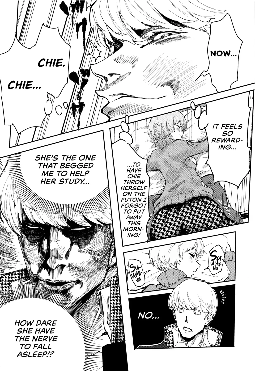 [Kurosu] Satonaka Chie-chan ni Oshioki suru Hon Test Benkyou Hen | Satonaka Chie's Punishment - Test Study Edition Fhentai - Page 5