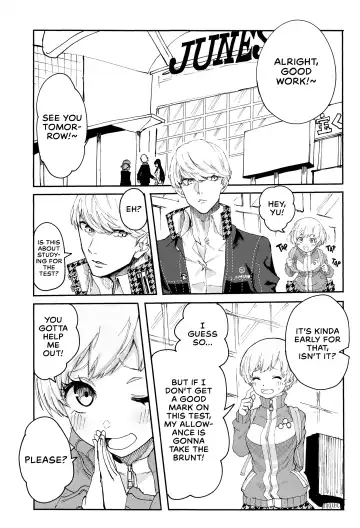 [Kurosu] Satonaka Chie-chan ni Oshioki suru Hon Test Benkyou Hen | Satonaka Chie's Punishment - Test Study Edition Fhentai - Page 2