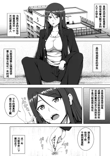 [Hamihe] Gakuen no Kisoku de Nyotaika saserareta Moto Otoko no Yankee-kun Fhentai.net - Page 2