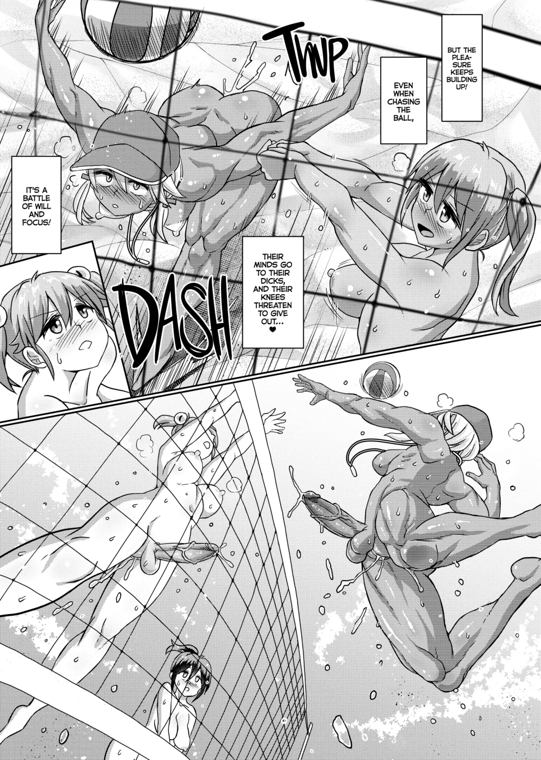 [Hakaba Yodomu] Zenra de Futanari Beach Volley (decensored) Fhentai - Page 16