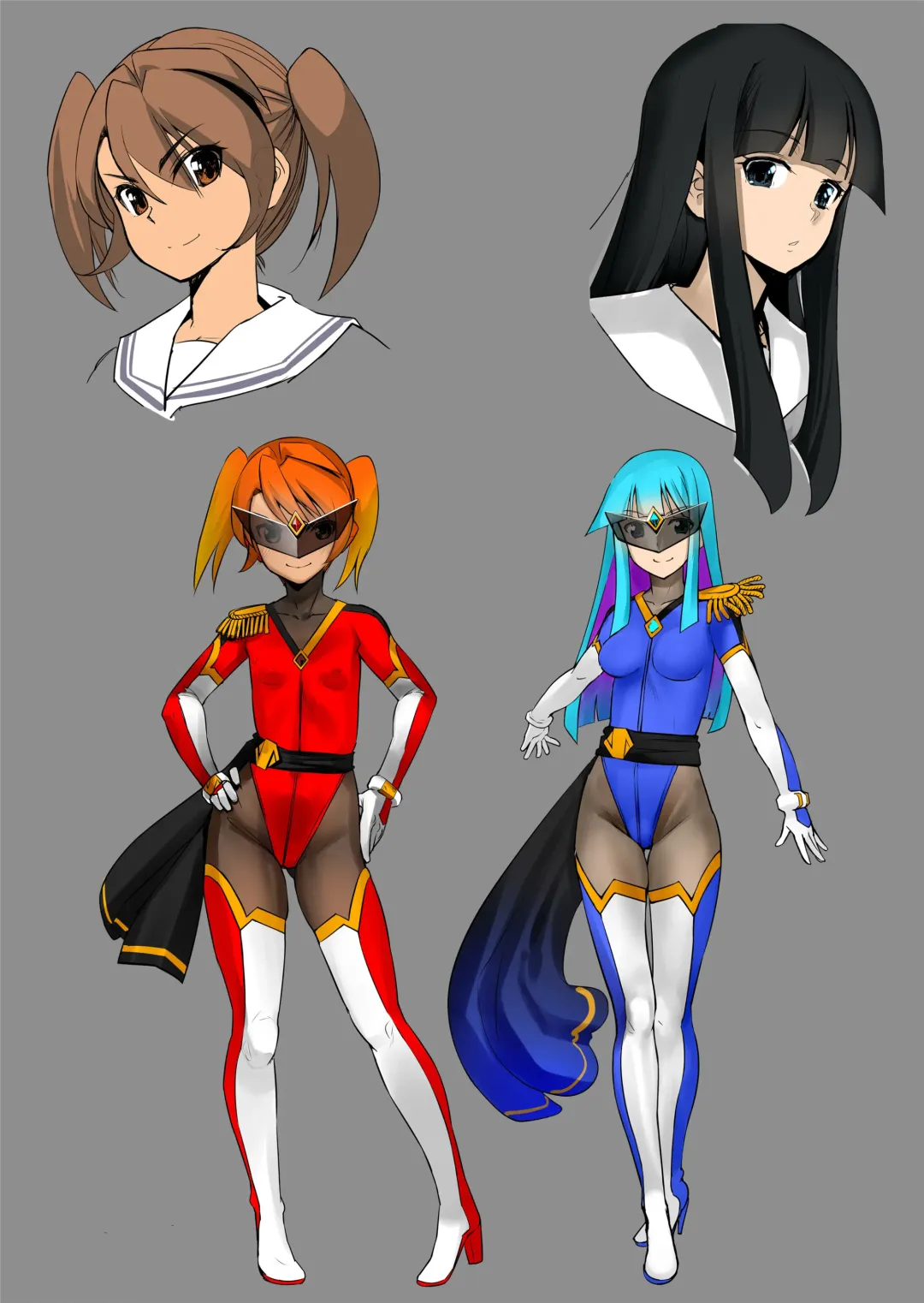 [Sasayuki] Enhyou Souki Twin Curely Yuri Heroine wa Otoko no Chinpo ni Haiboku suru Zenpen Fhentai - Page 28