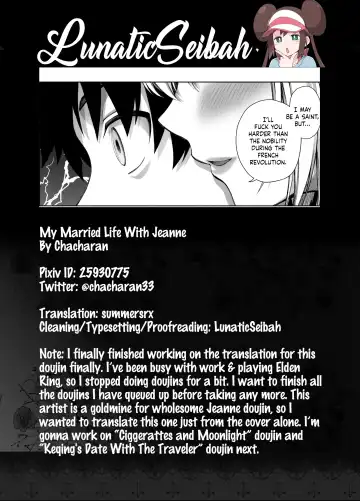[Chacharan] Kono Tabi Jeanne to Kekkon Shimashita | My Married Life With Jeanne Fhentai - Page 23