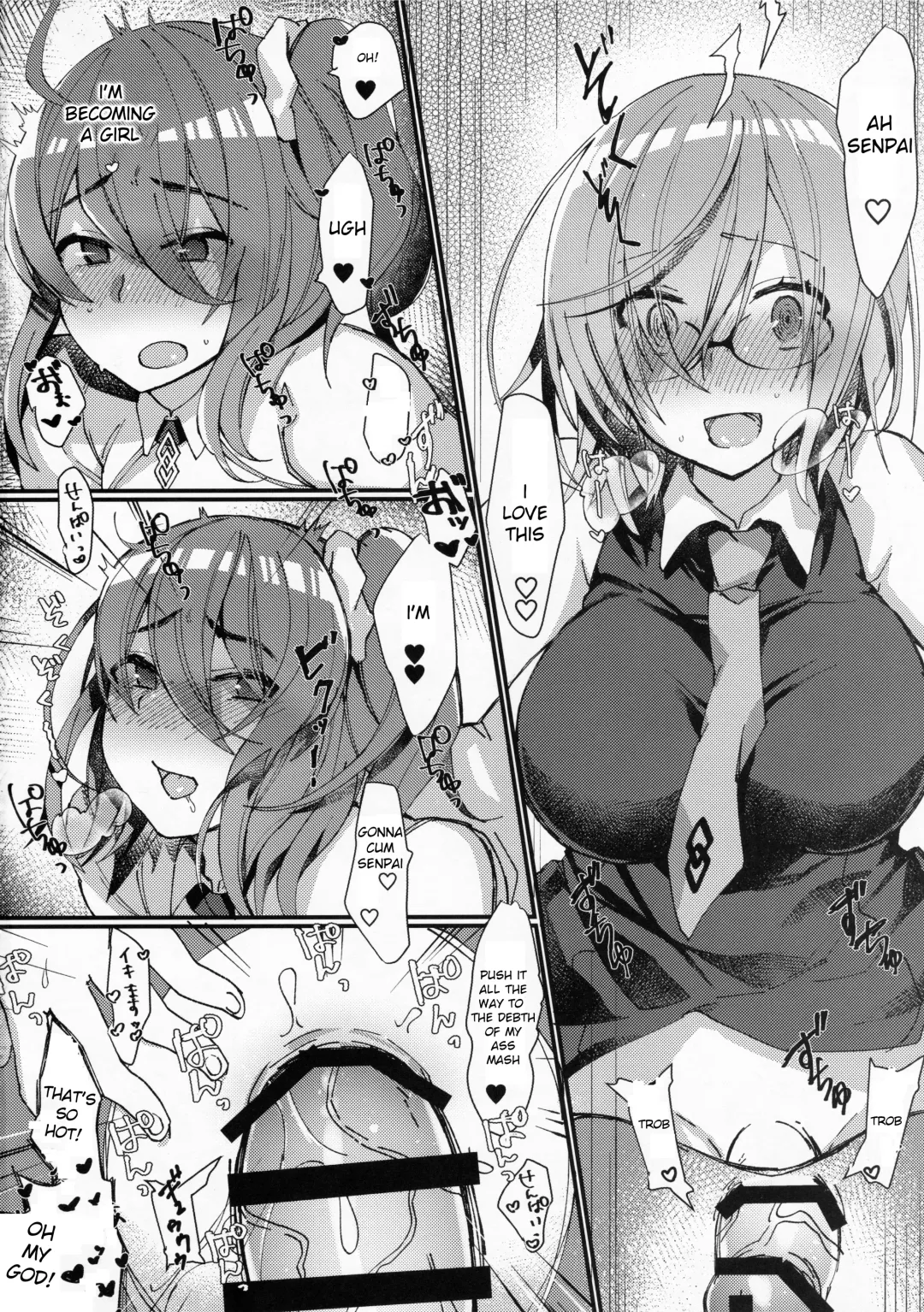 [Anoshabu] Josou Saserarete Futanari Kouhai Servant ni Onnanoko ni Sarechau Hon Fhentai.net - Page 18