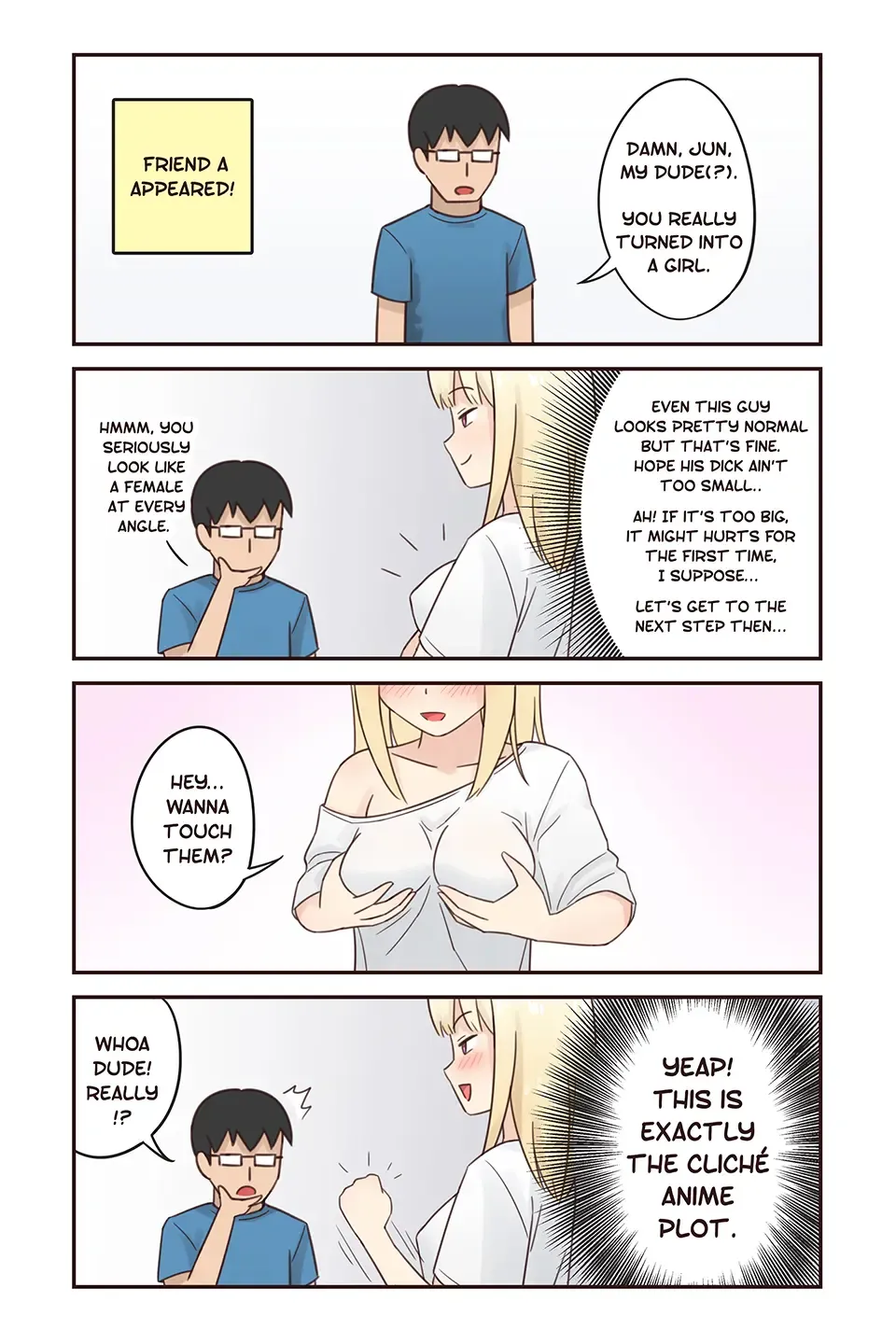 [Rudy Saki] I turned into a girl but NO ONE fucks me #1 Fhentai.net - Page 6