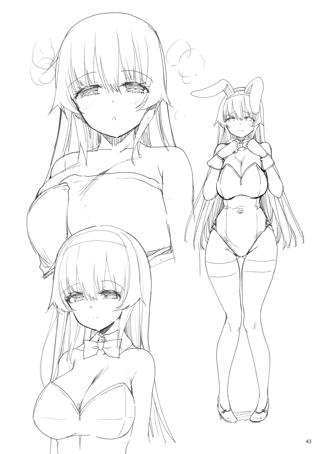 [Akahito] Ecchi na Bunny no Omise ni Kitara Classmate no Shimai ga Detekita Hanashi Fhentai - Page 42