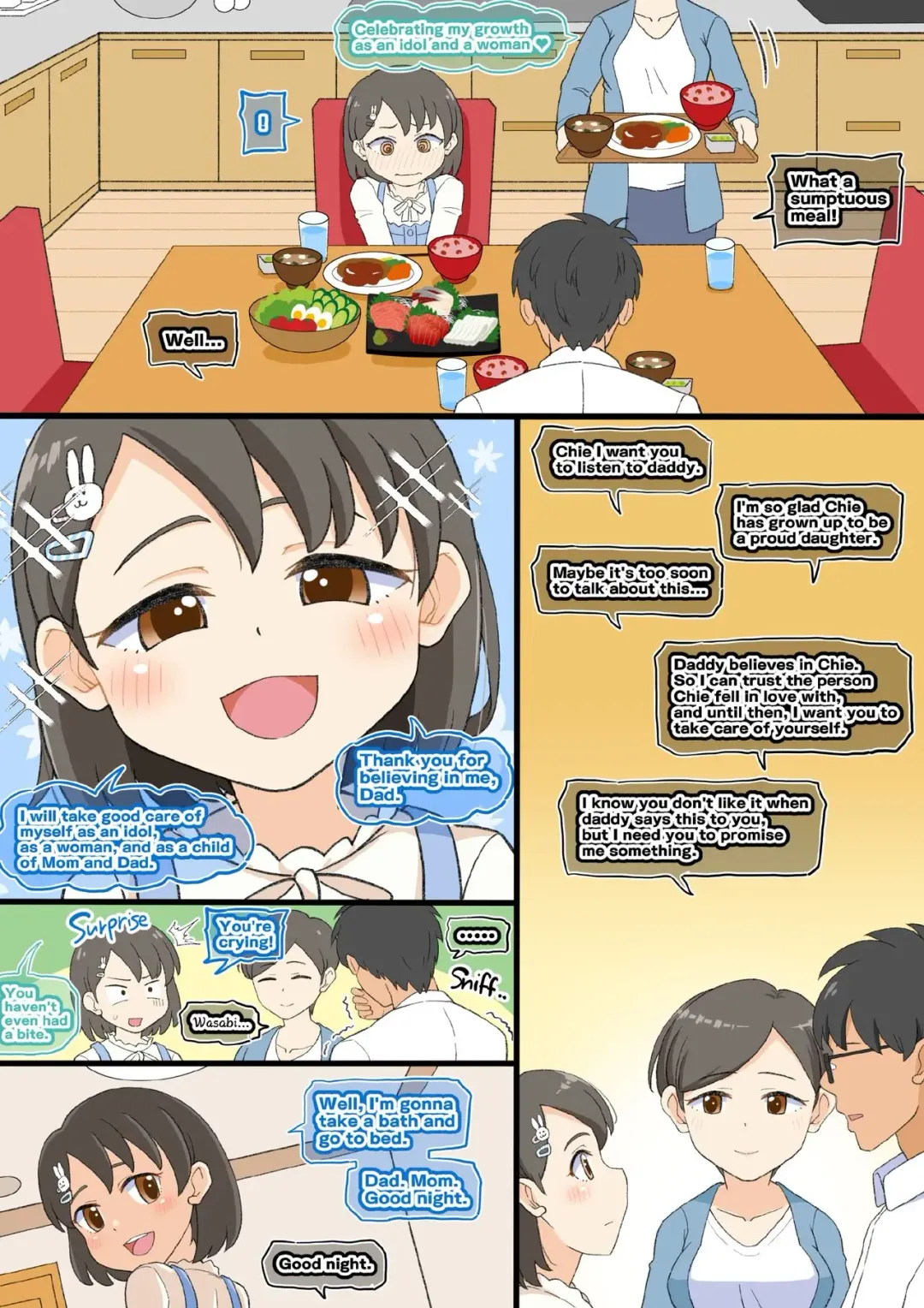 [Takku] Shochou Idol no Ryoushin Kounin Sex | Parents-approved sex with their menarche idol (decensored) Fhentai - Page 3