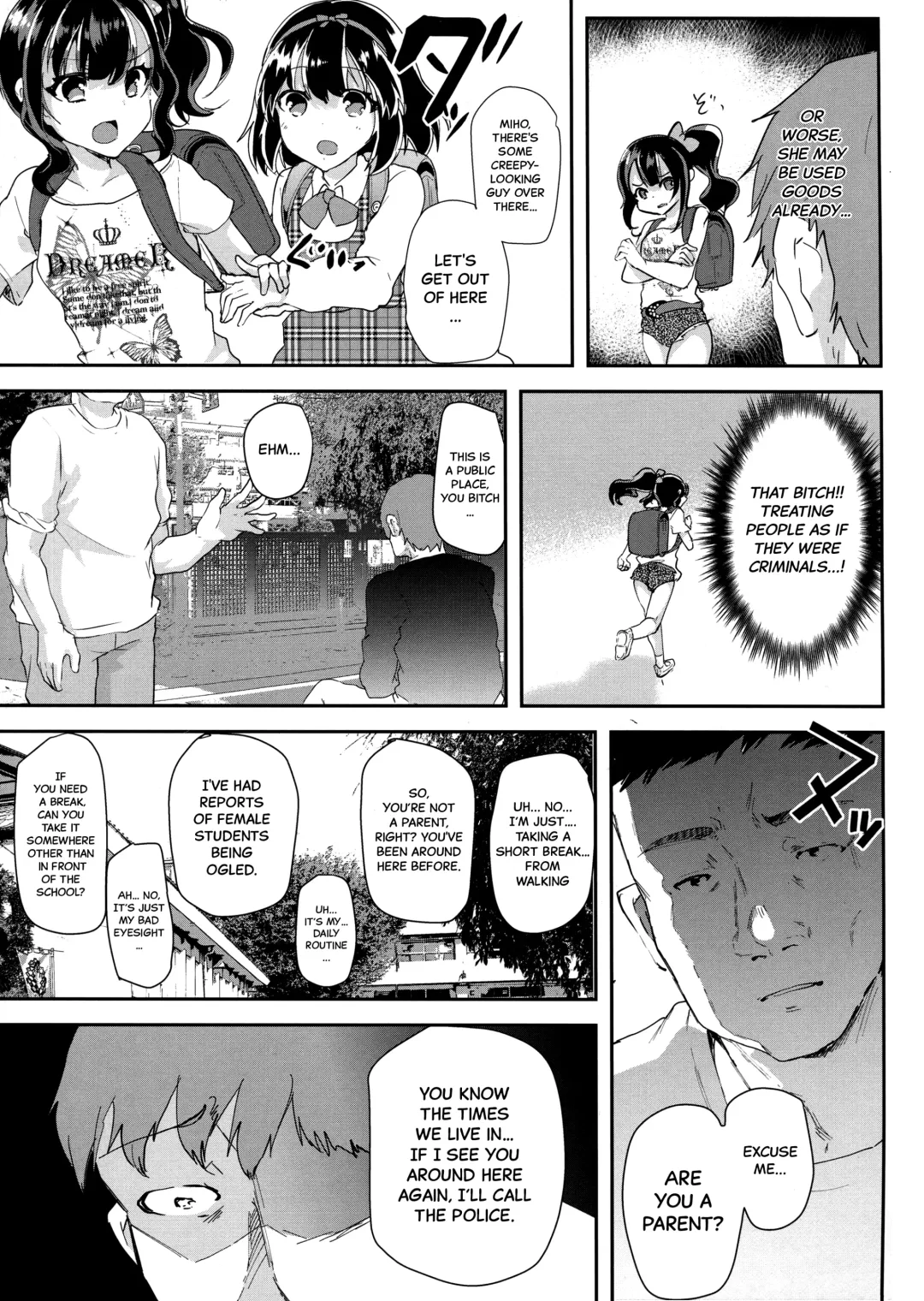 [Shimaji] Gal JS Yui-chan to Shojo Chuu Raper | Gal JS Yui-chan and the Virgin-Only Rapist Fhentai - Page 5