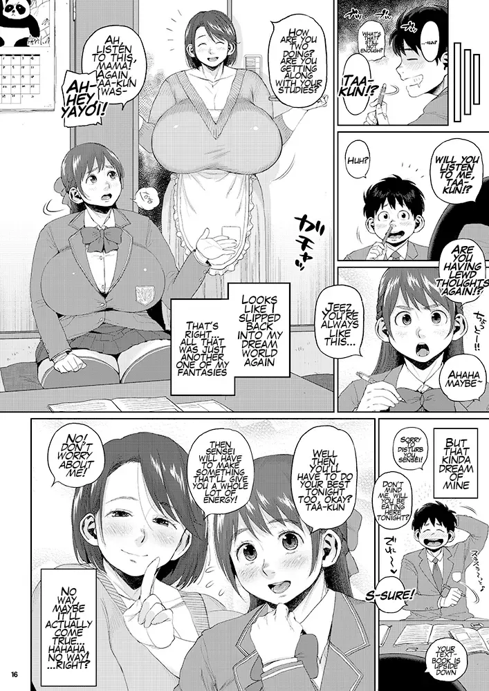 [Muronaga Chaashuu] KI-RecenT SP:03 Takkun Wa Mama To Watashi De Mousouchuu!? | Taa-kun's Fantasising About Me And Mama!? Fhentai - Page 15