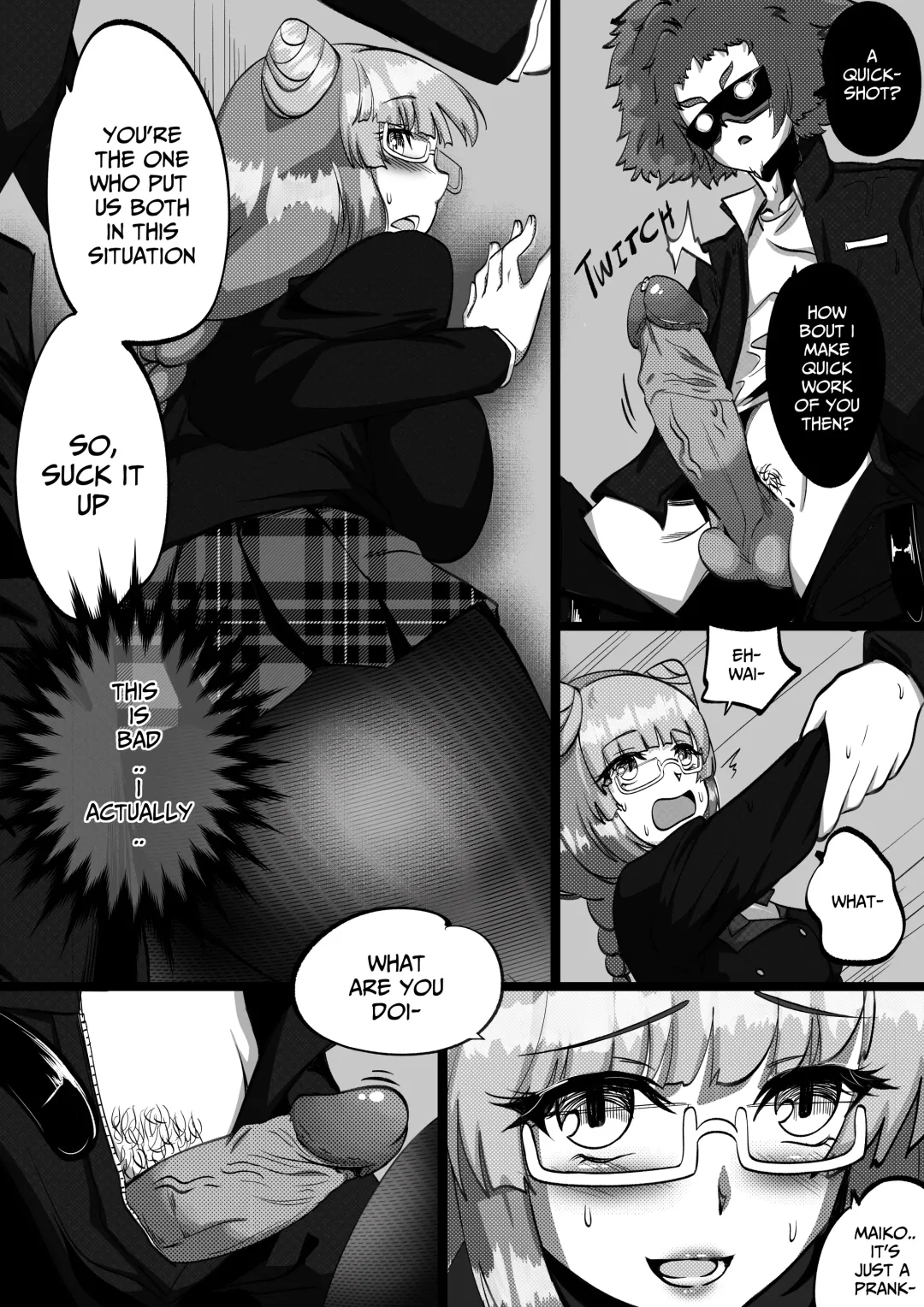 [Maiko - Pucci] The Retarded President Put me up in a Different kind of Detention Fhentai - Page 14