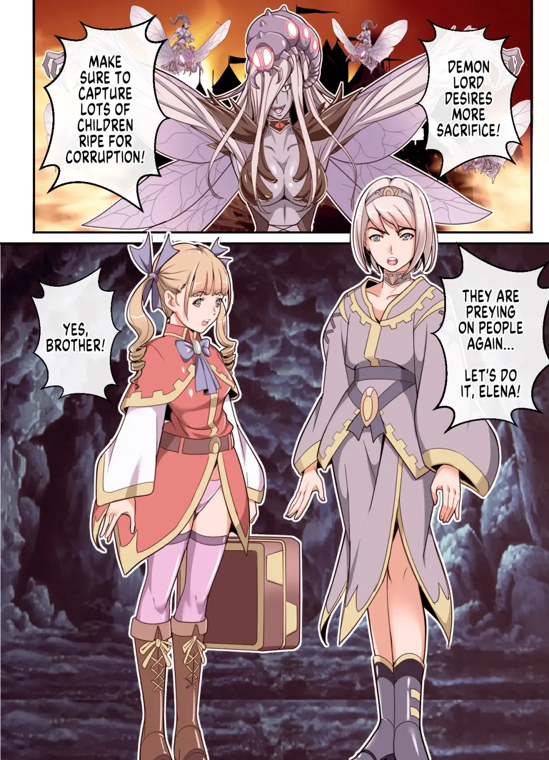 Comic The Akuochi! Mushihime-sama ga Iku! | Comic The Akuochi! Mushihime-sama ga Iku! Here Comes The Bug Princess! Fhentai - Page 4