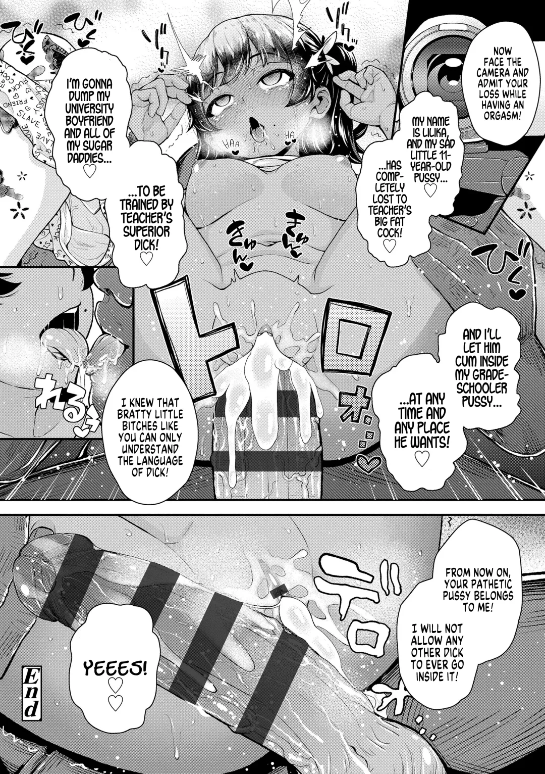 [Hikoma Hiroyuki] Bicchi na Mesugaki Tenkousei | Our New Transfer Student is a Bratty Little Bitch (Gouin ni Kusogaki Mesuana Dochutte Mita (Wara)) Fhentai - Page 20