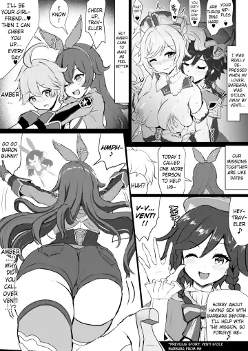 Amber ga Venti ni Netorareru Hanashi | Amber Was Stolen Away from Me by Venti Fhentai - Page 2