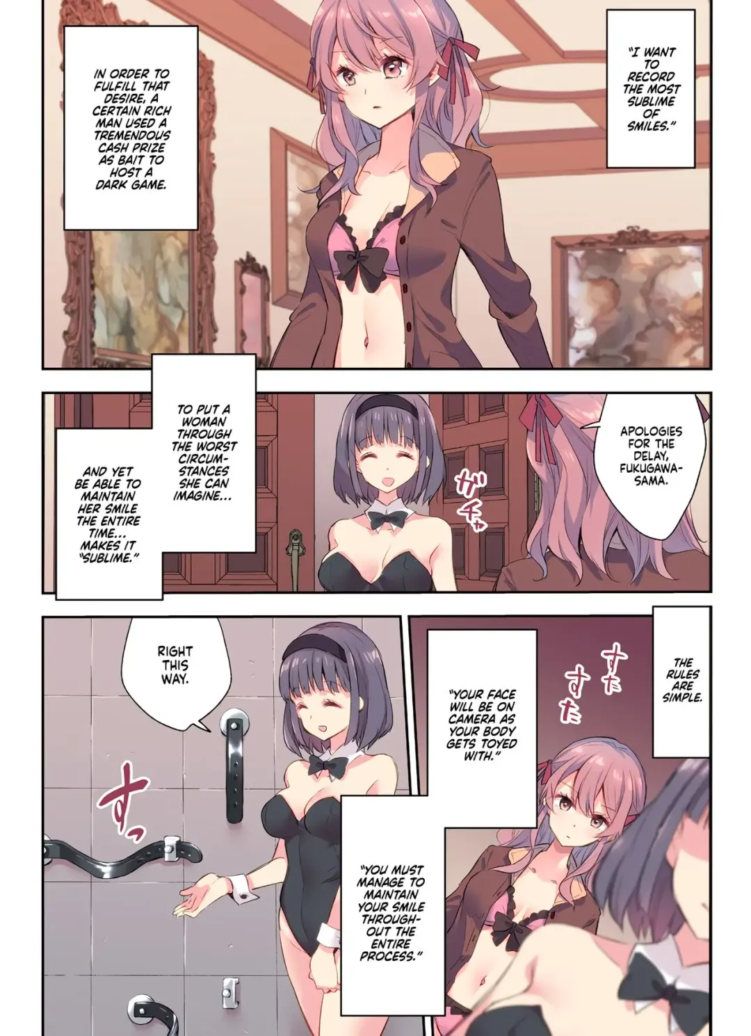 [Asakai Mocchinu] Egao Akume Game | Smiling Climax Game Fhentai - Page 1